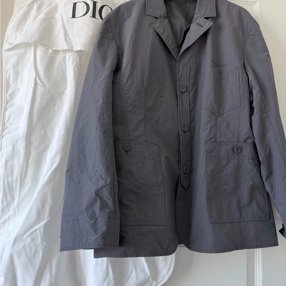 Dior Men's Gray 3 button Blazer jacket